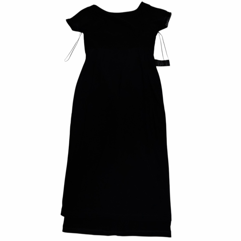 Elegant Isabel de Pedro Chain Printed Black  Short Sleeve Dress- US 4 - Picture 11 of 16